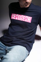 Skeleton Tee Navy view 3