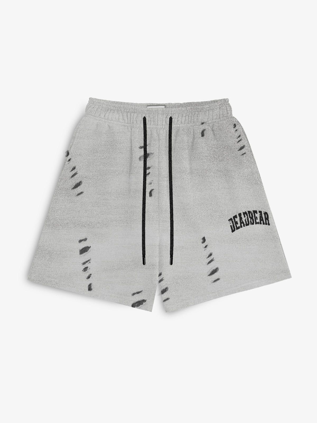 Distressed Washed Grey Shorts - image 1