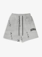 Distressed Washed Grey Shorts view 1