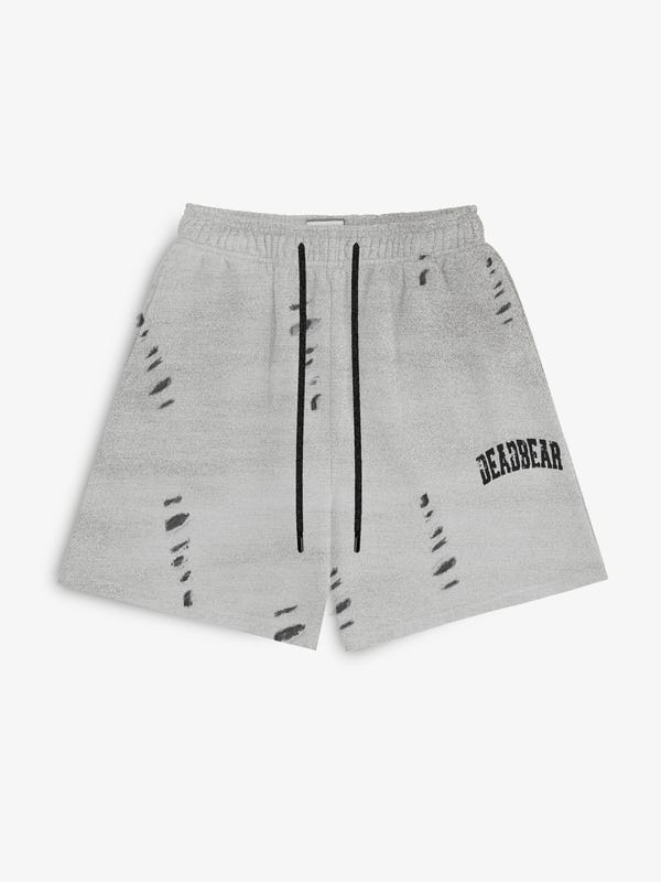 Deadbear — Distressed Washed Grey Shorts