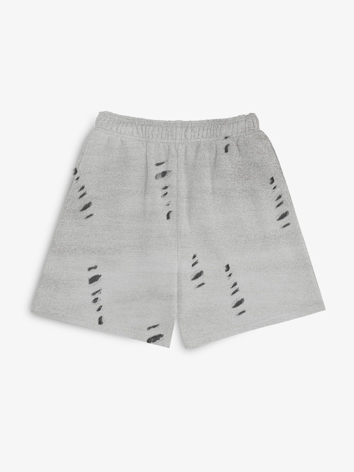Distressed Washed Grey Shorts - image 2
