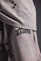 Distressed Washed Grey Shorts view 7