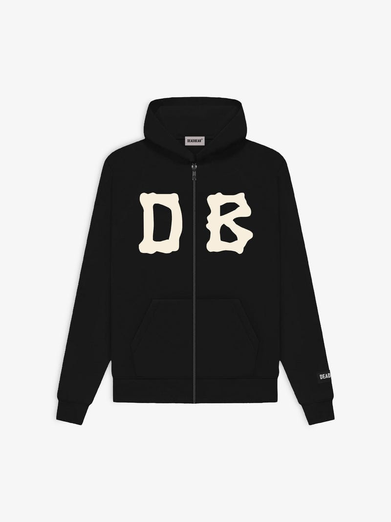 Bone Zipper Black