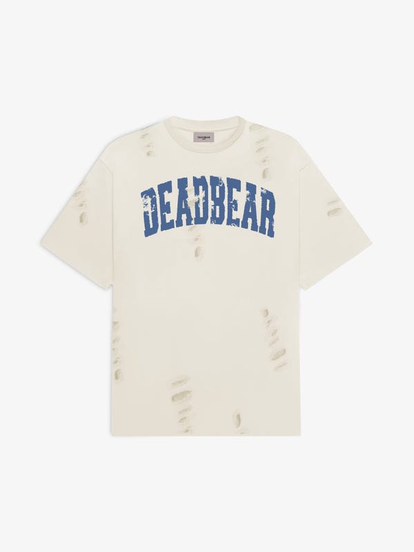 Deadbear — Distressed Cream White Tee 2.0