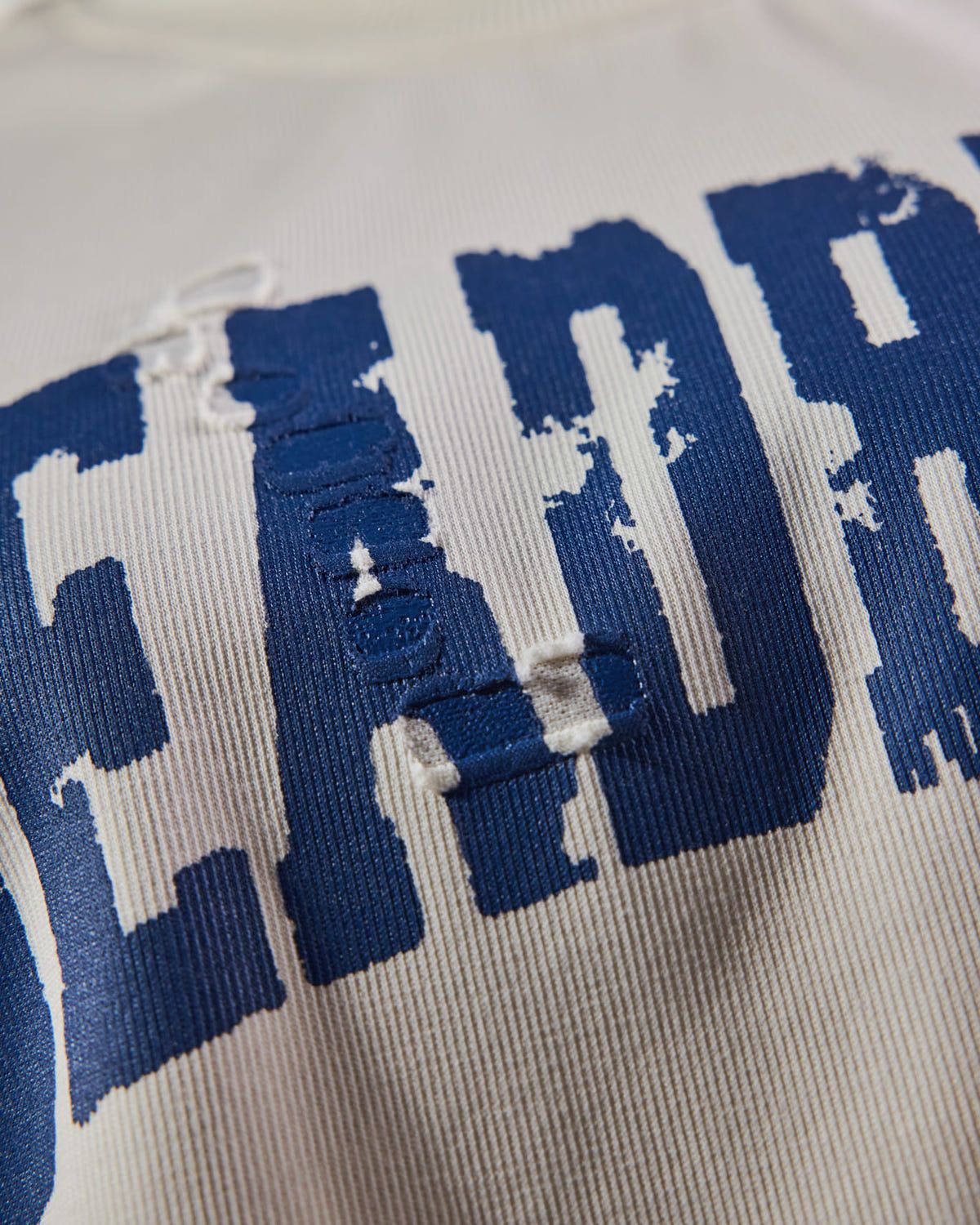 Distressed Cream White Tee 2.0 - image 7