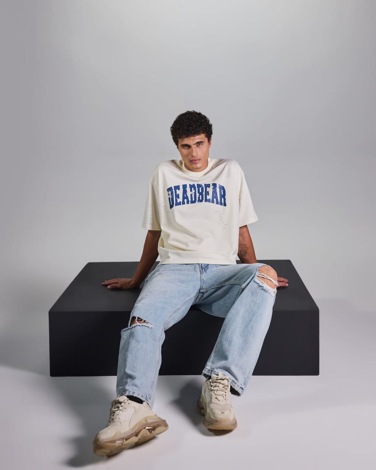 Distressed Cream White Tee 2.0 - image 9