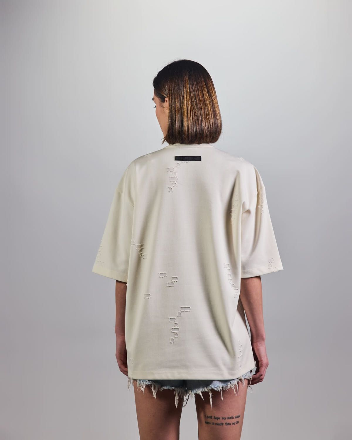 Distressed Cream White Tee 2.0 - image 10