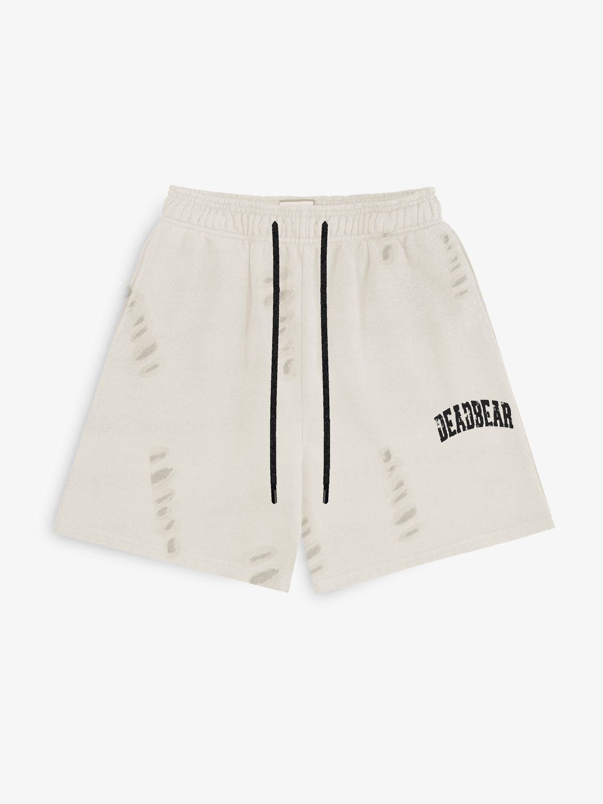 Distressed Cream White Shorts - image 1