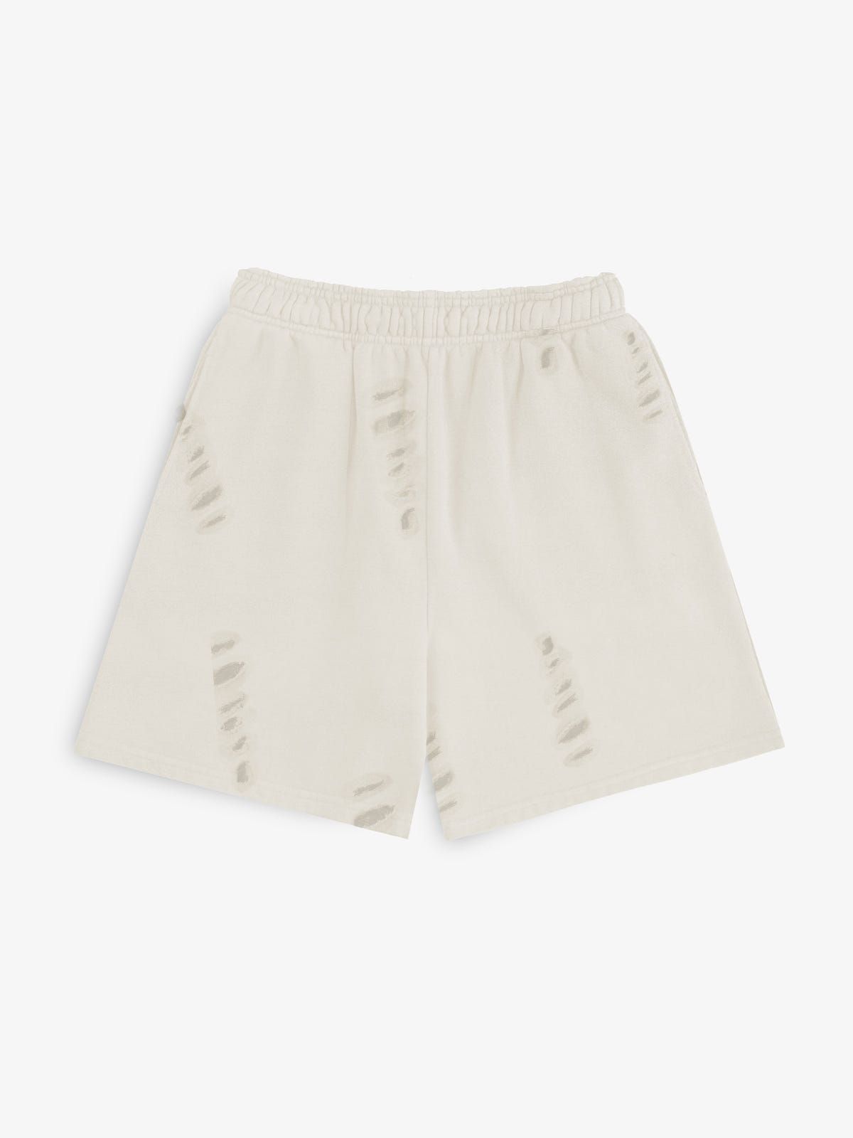 Distressed Cream White Shorts - image 2