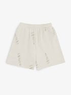 Distressed Cream White Shorts view 2