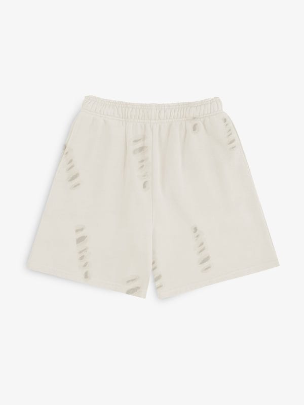 Deadbear — Distressed Cream White Shorts