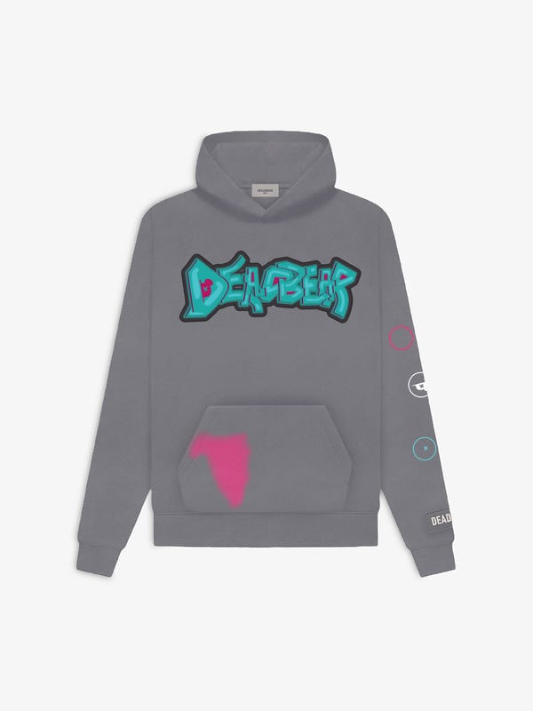 Deadbear — Grey Graphic Hoodie