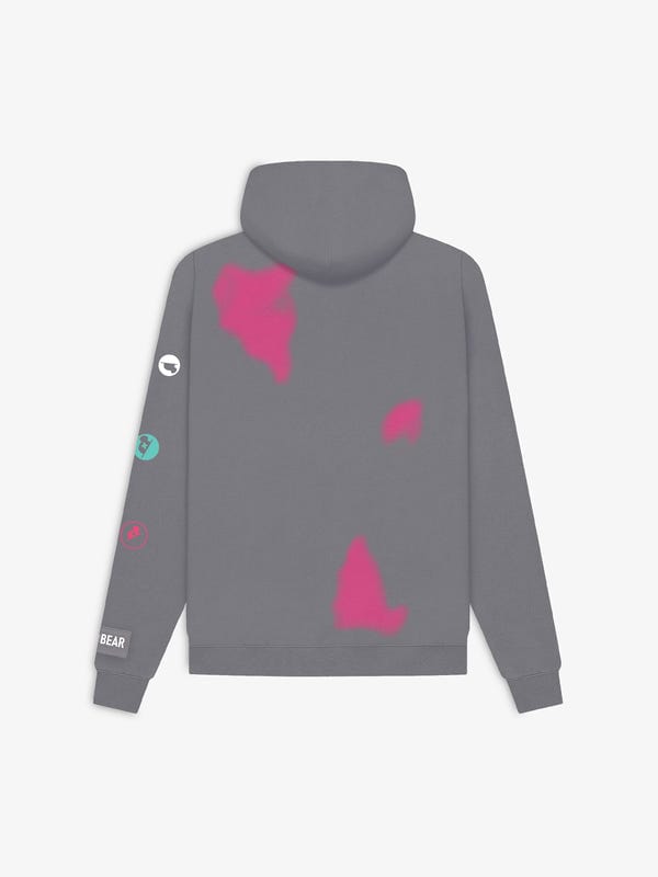 Deadbear — Grey Graphic Hoodie