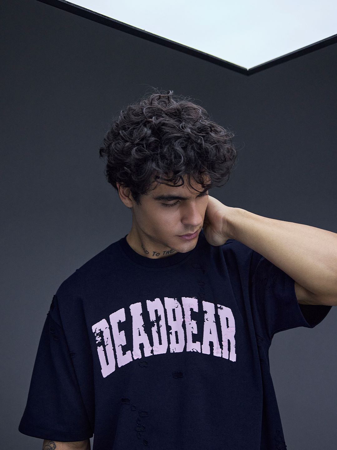 Distressed Navy Tee - image 5