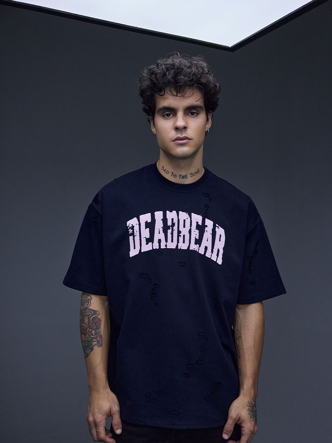 Distressed Navy Tee - image 7