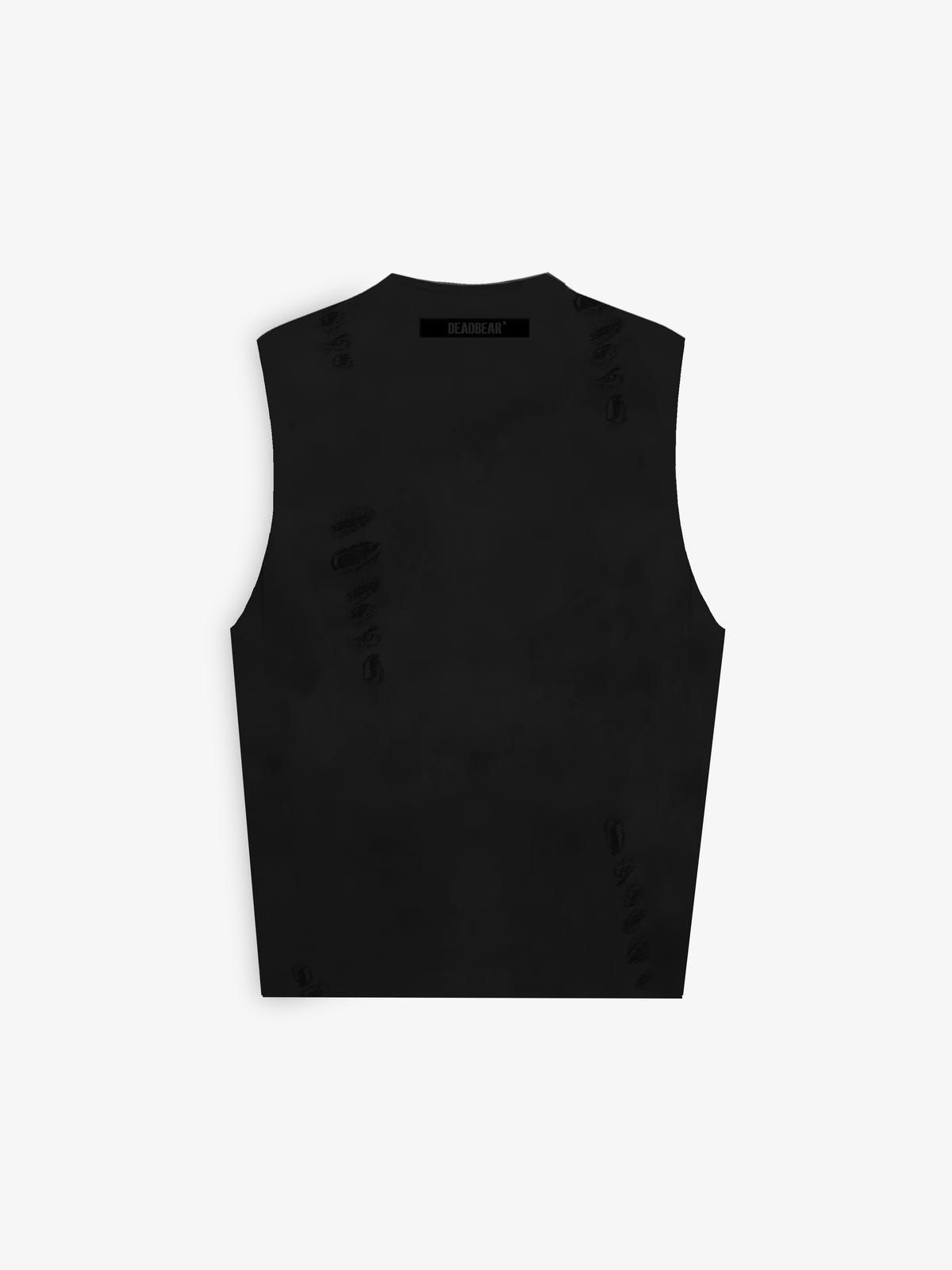 Distressed Black Tank - image 2