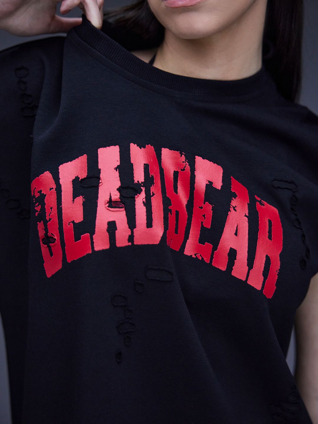 Distressed Black Tank - image 5