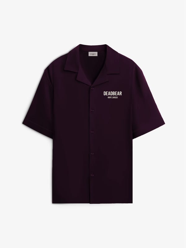 Deadbear — Bowling Shirt Deep Plum