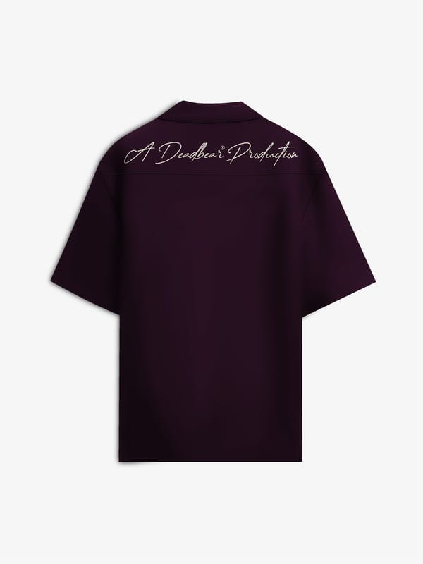 Deadbear — Bowling Shirt Deep Plum