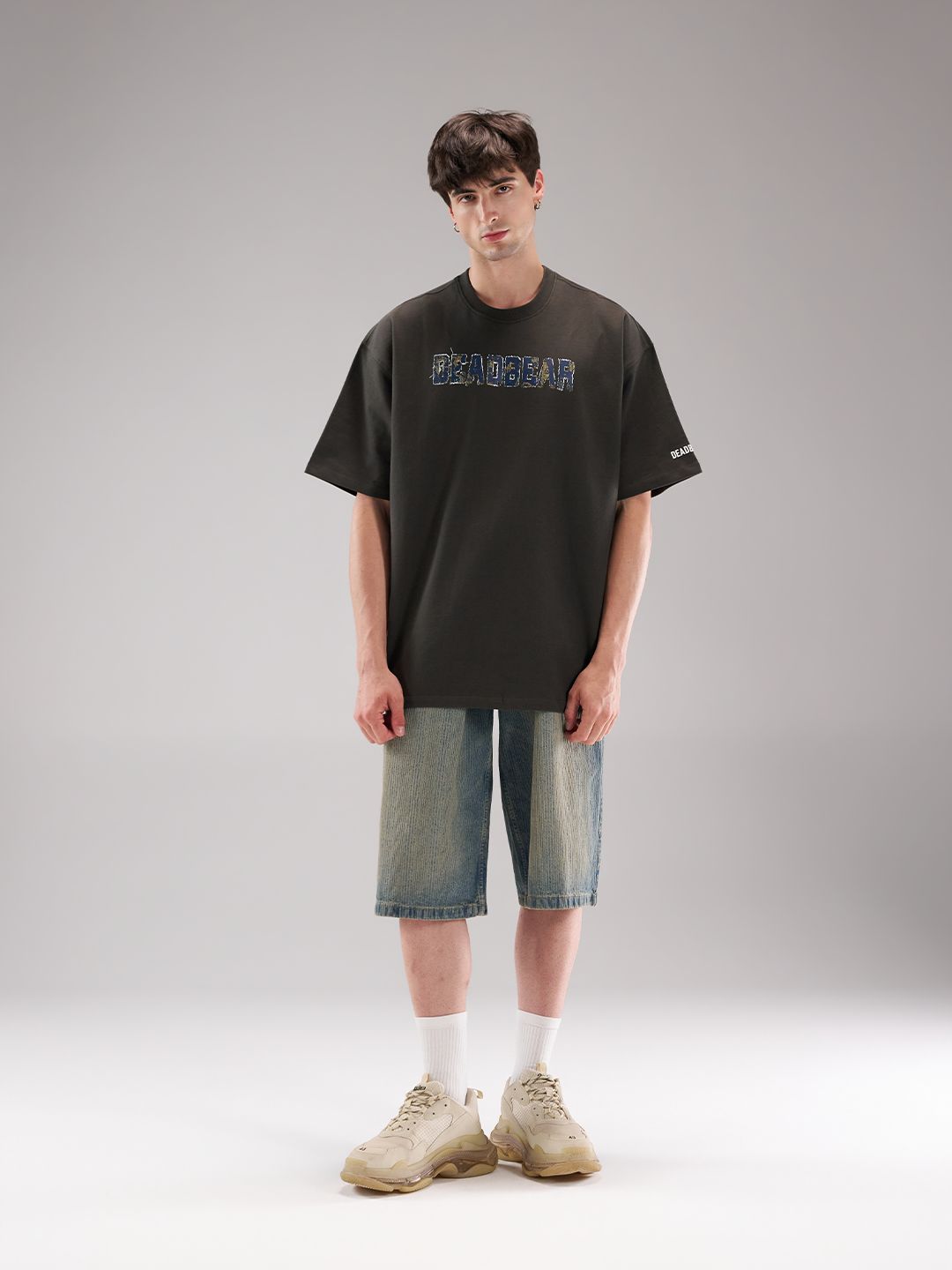 Fake Denim Tee Grey - image 4
