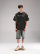 Fake Denim Tee Grey view 4