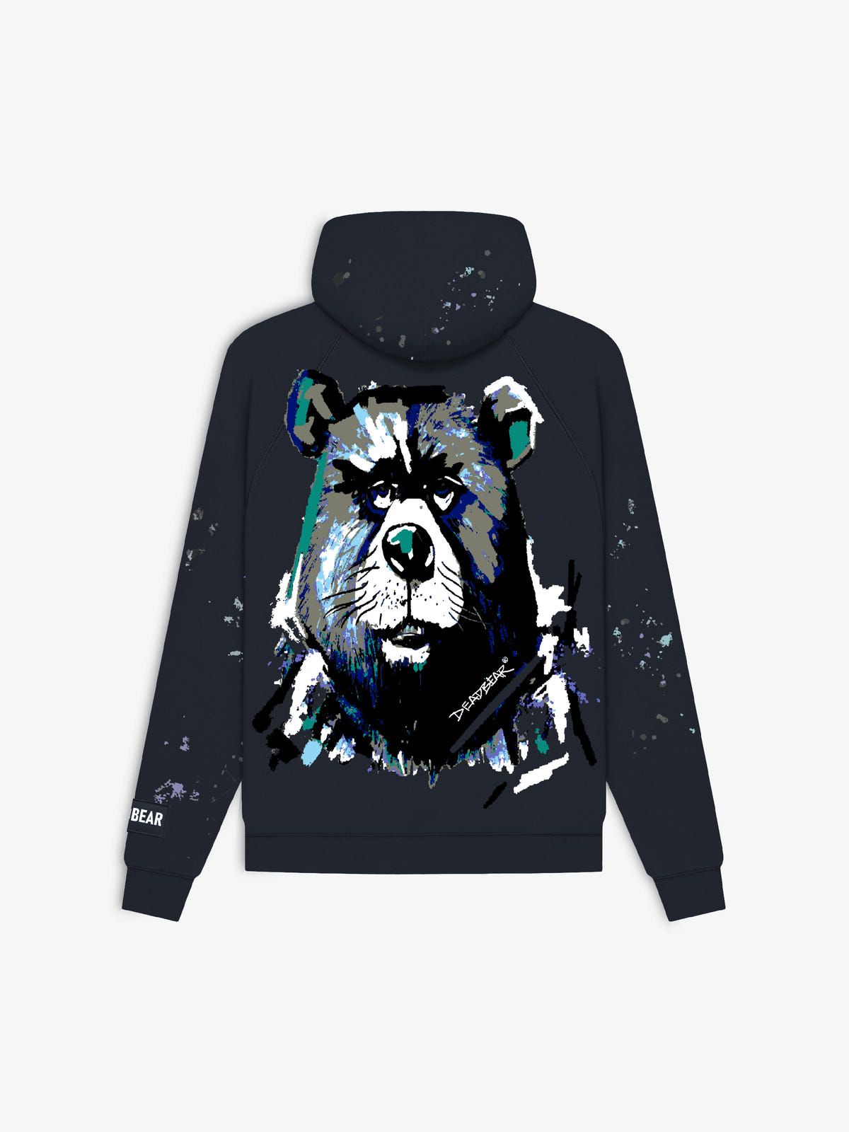Grumpy Bear Hoodie Navy - image 1