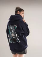 Grumpy Bear Hoodie Navy view 8