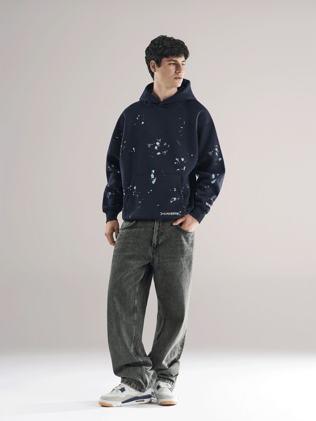 Grumpy Bear Hoodie Navy - image 9