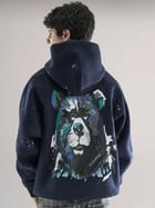 Grumpy Bear Hoodie Navy view 10