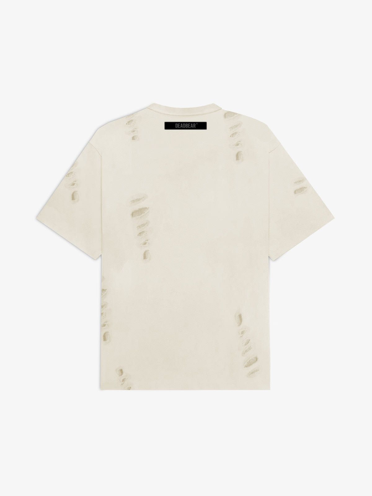 Distressed Cream White Tee - image 2