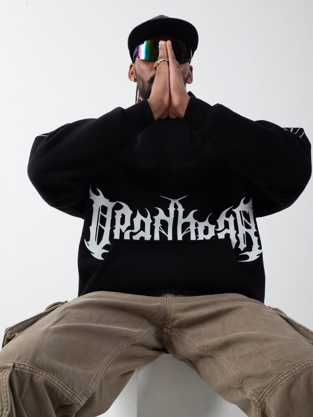 Flames Hoodie Black - image 3