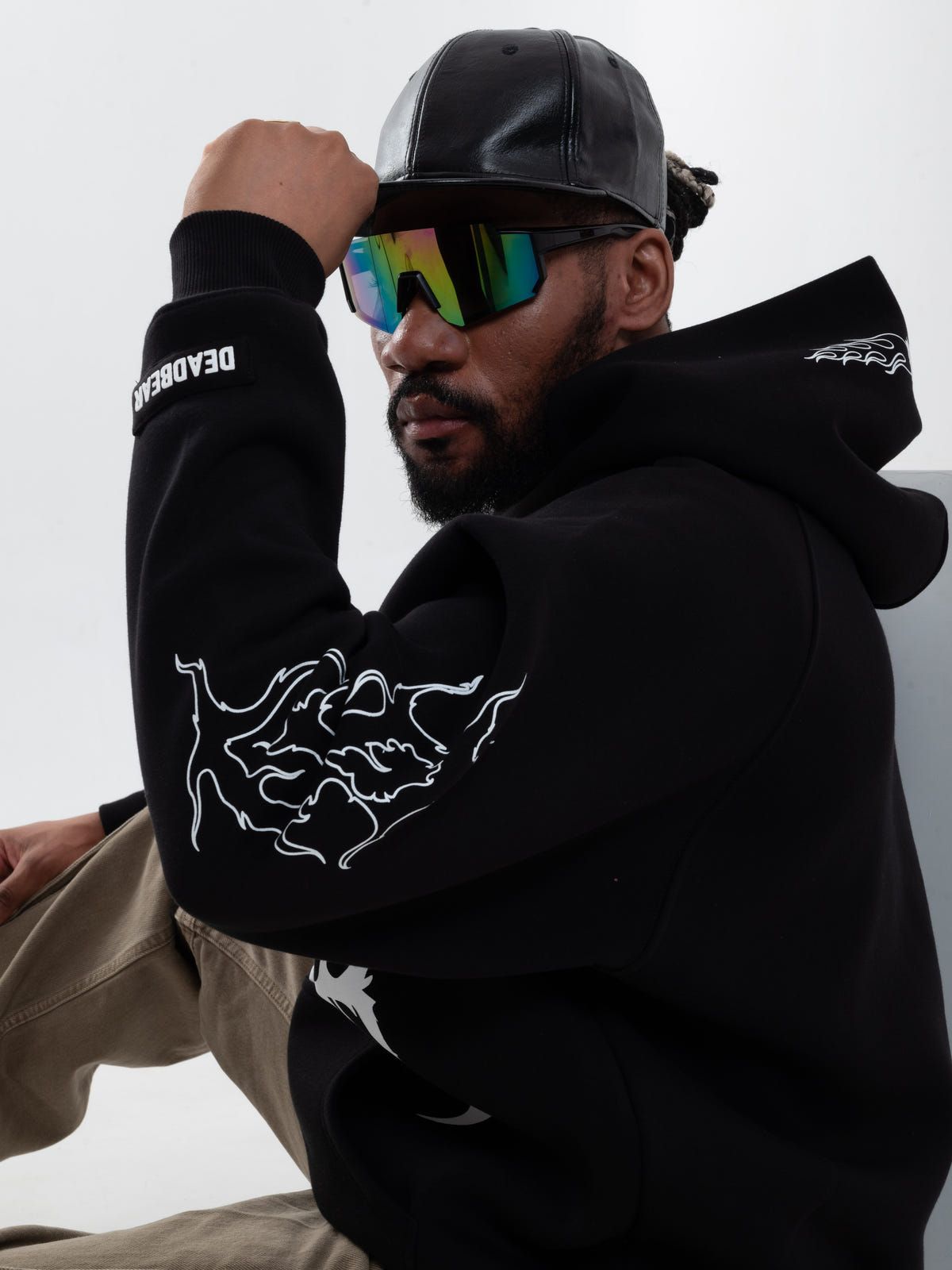 Flames Hoodie Black - image 4