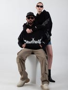 Flames Hoodie Black view 5