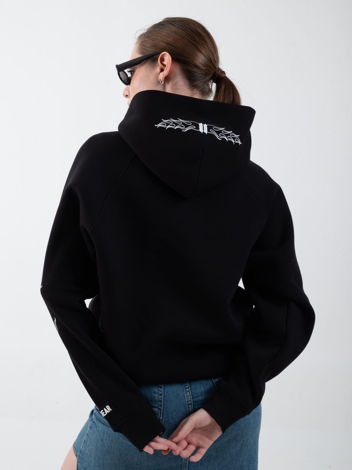 Flames Hoodie Black - image 8