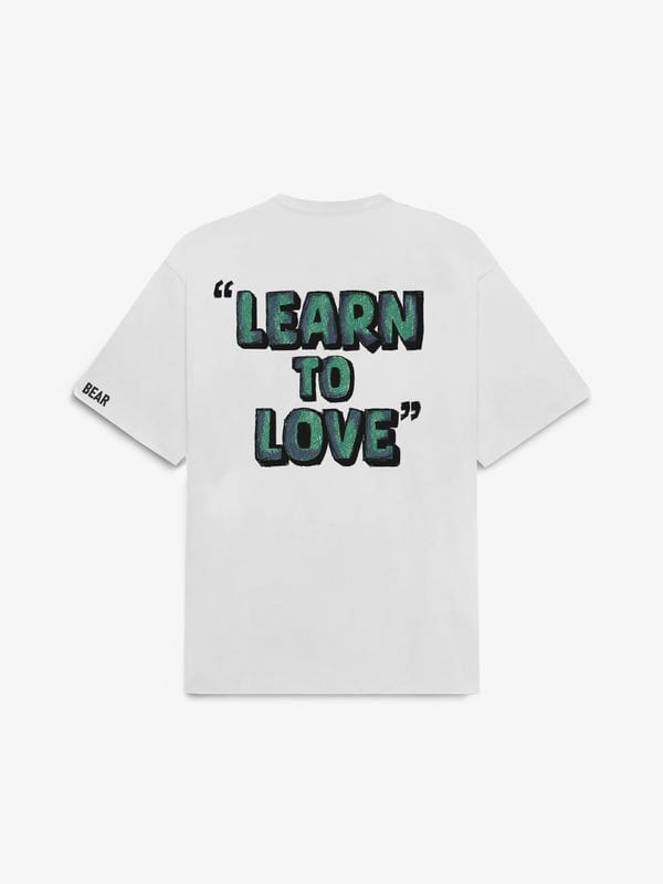 Deadbear — Learn To Love Cream White Tee