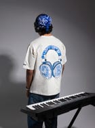 The Headphone Tee Cream White view 3