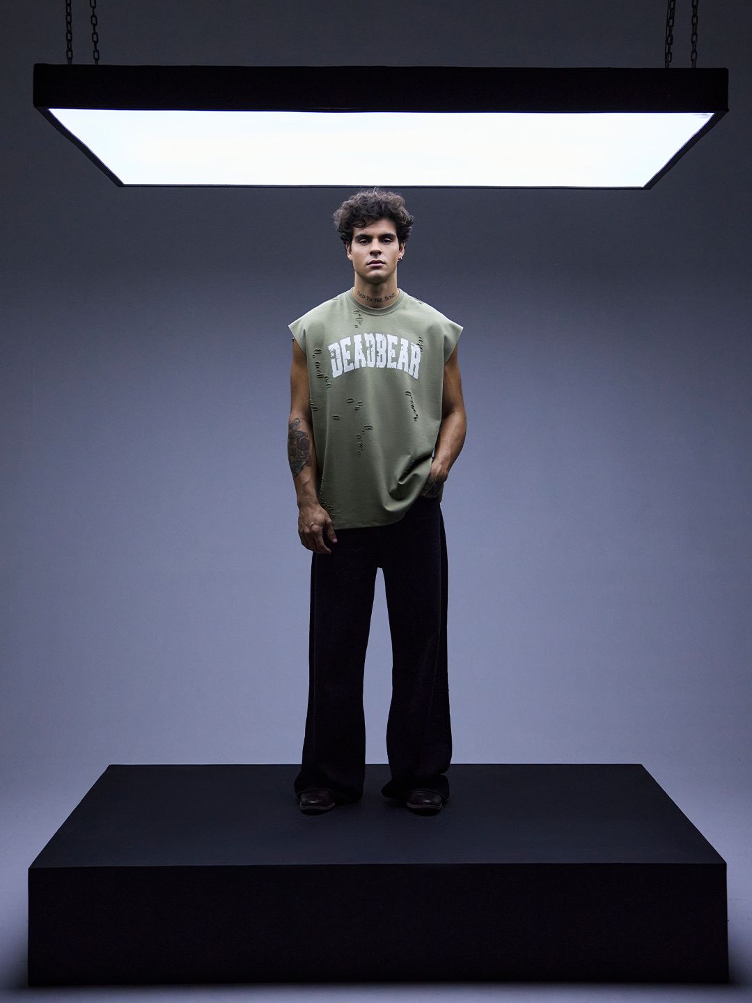 Distressed Olive Tank - image 12
