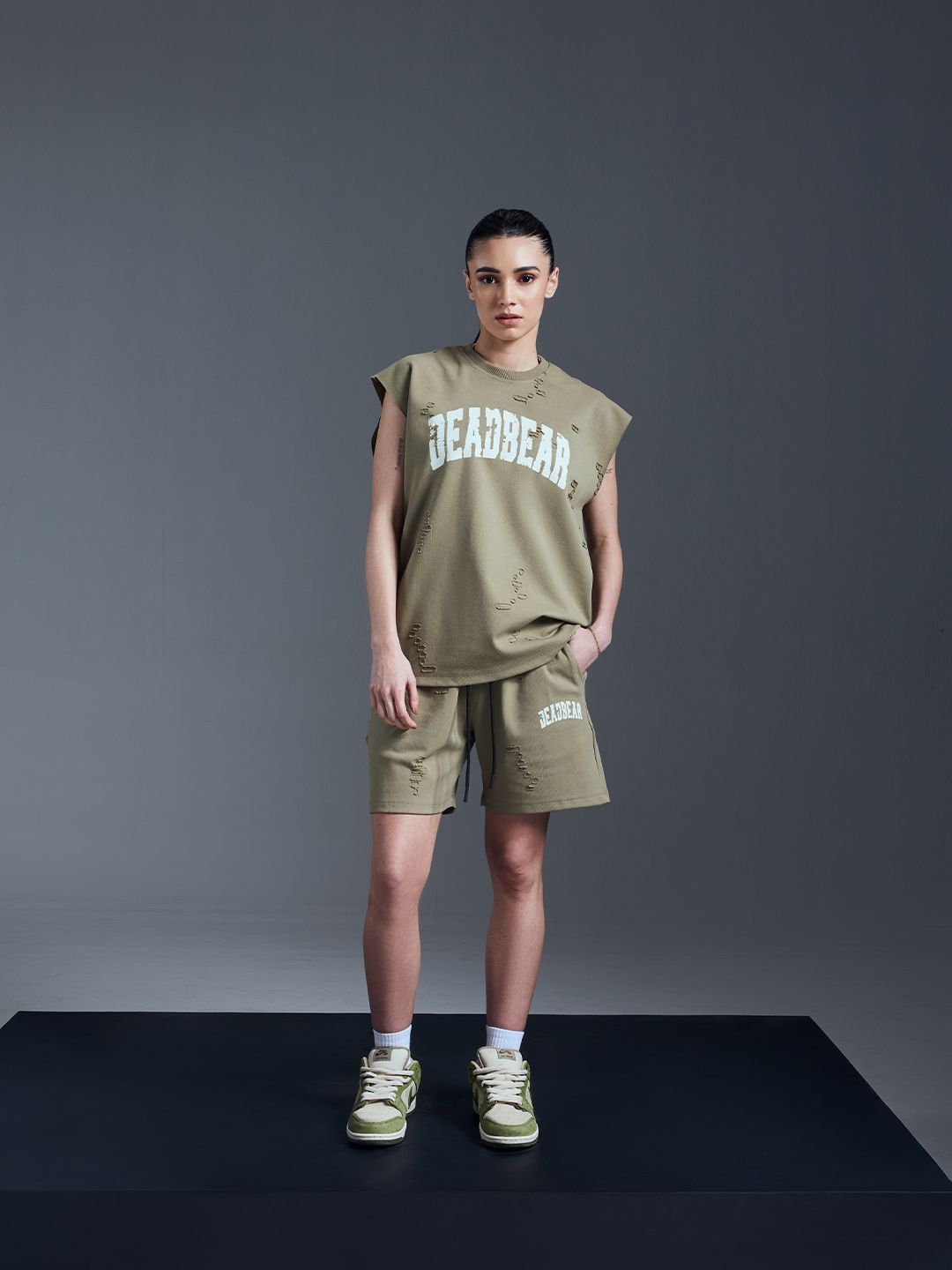 Distressed Olive Tank - image 5
