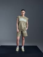 Distressed Olive Tank view 5