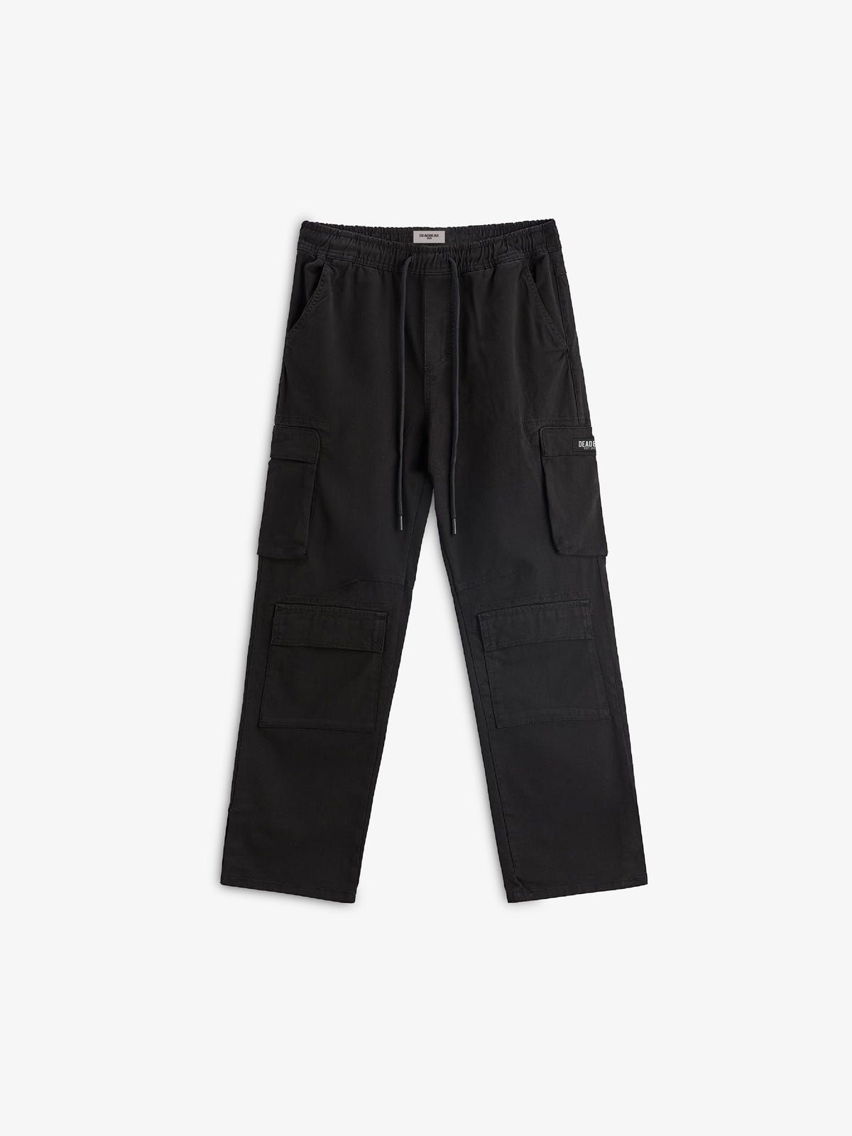 Washed Black Cargo Pants - image 1