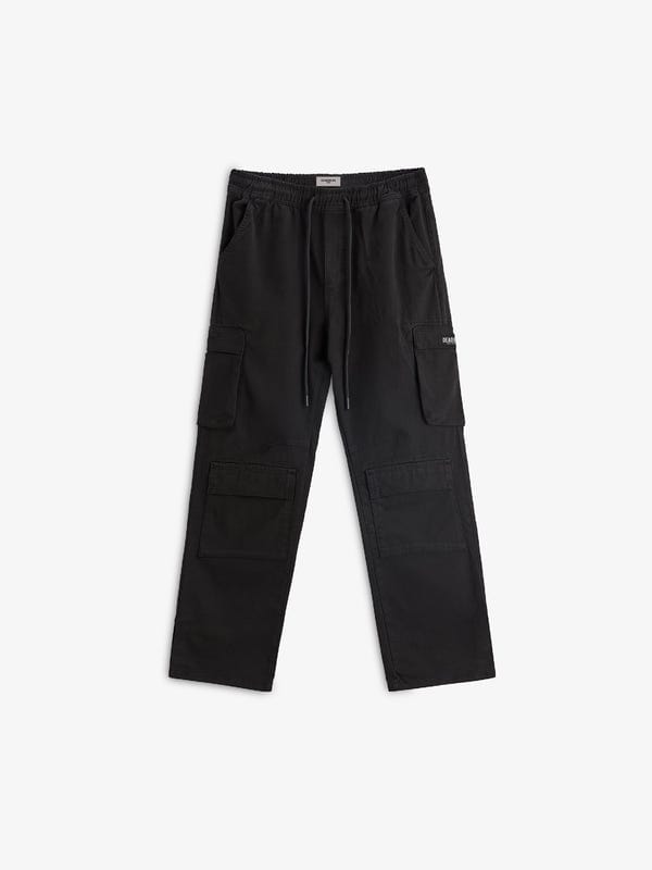 Deadbear — Washed Black Cargo Pants