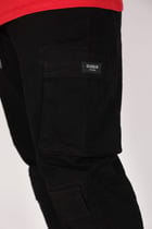 Washed Black Cargo Pants view 4