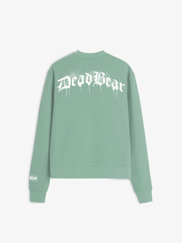 Deadbear — Drip Sweatshirt Mint Green