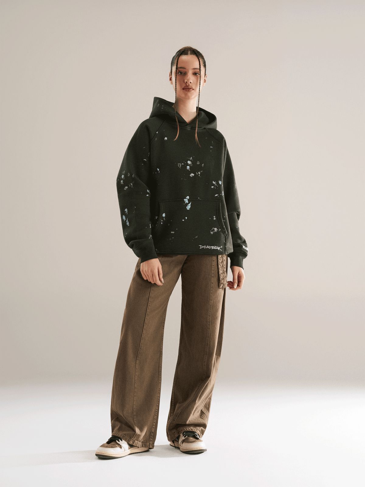 Grumpy Bear Hoodie Olive - image 11