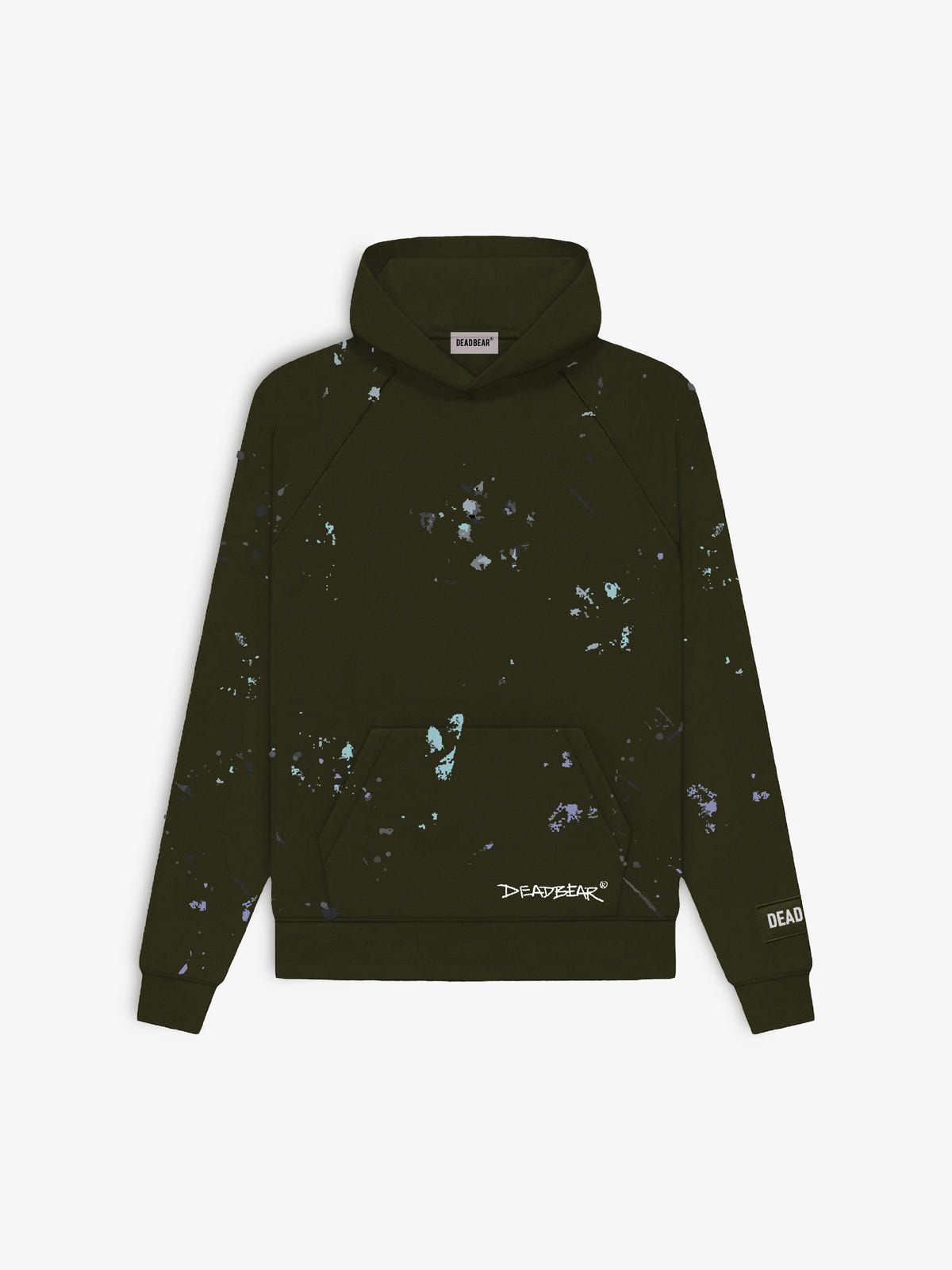 Grumpy Bear Hoodie Olive - image 2