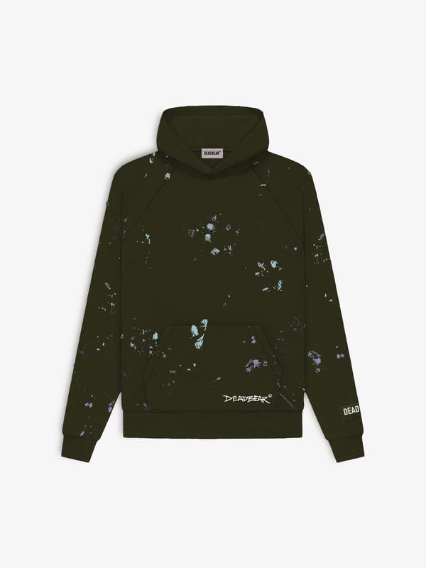 Deadbear — Grumpy Bear Hoodie Olive