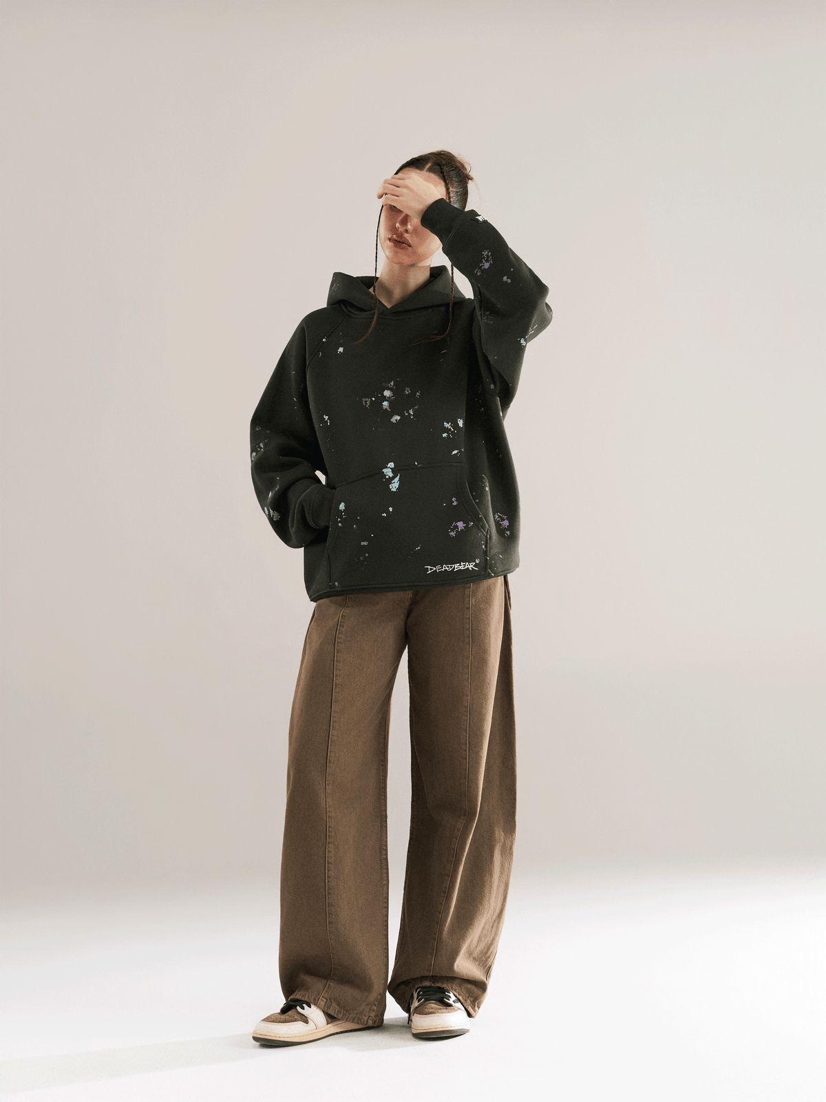 Grumpy Bear Hoodie Olive - image 6
