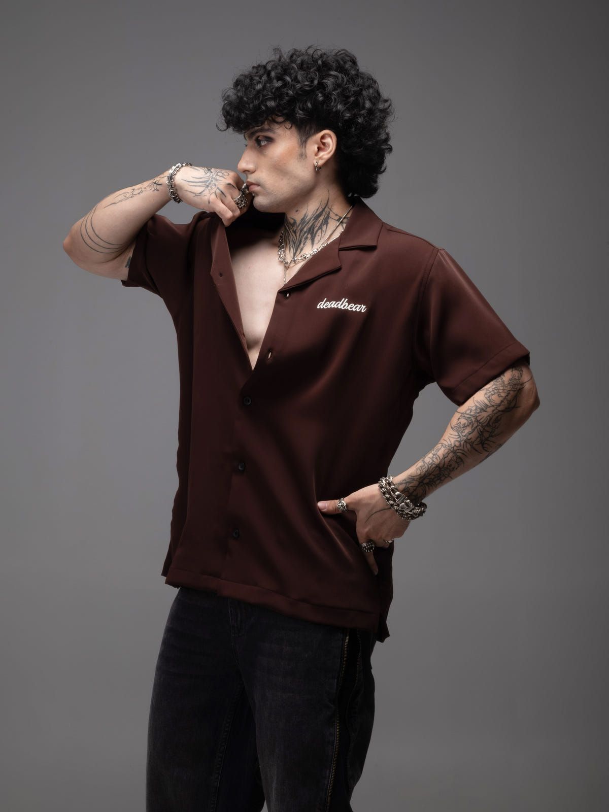 Bowling Shirt Brown - image 6