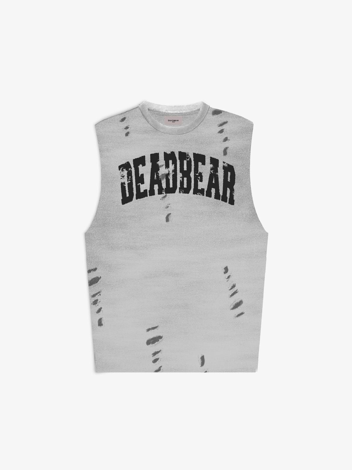 Distressed Washed Grey Tank - image 1