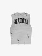 Distressed Washed Grey Tank view 1